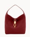 Dooney Florentine Logo Lock Shoulder Bag Bordeaux ID-CiChsriw