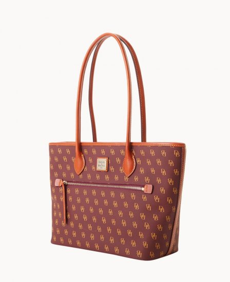 Dooney Gretta Tote Bordeaux ID-lbpPzPjv - Click Image to Close