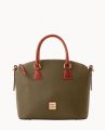 Dooney Pebble Grain Domed Satchel Olive ID-dtU1pg2o