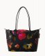 Dooney Roberta Pieri Flower Classic Sm Robertina Tote w Long Handle Black Black ID-Yehp31tl