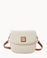 Dooney Pebble Grain Saddle Bag White ID-L4J1MFqz