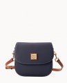 Dooney Pebble Grain Saddle Bag Midnight Blue ID-vVJO3ss7