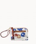 Dooney Collegiate University of Kentucky Zip Around Wristlet White Multi ID-KQMRRLtb