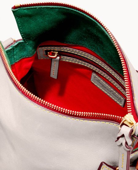 Dooney Florentine Micro Satchel Ecru ID-r237V3tQ - Click Image to Close