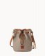 Dooney Pebble Grain Small Drawstring Taupe ID-i99HYmHG