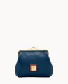 Dooney Pebble Grain Large Frame Purse Midnight Blue ID-wQLzSGO1