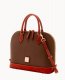 Dooney Pebble Grain Zip Zip Satchel Bark ID-dYlBEh9U