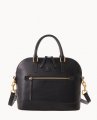 Dooney Florentine Domed Satchel Black Black ID-Lm2dYILr