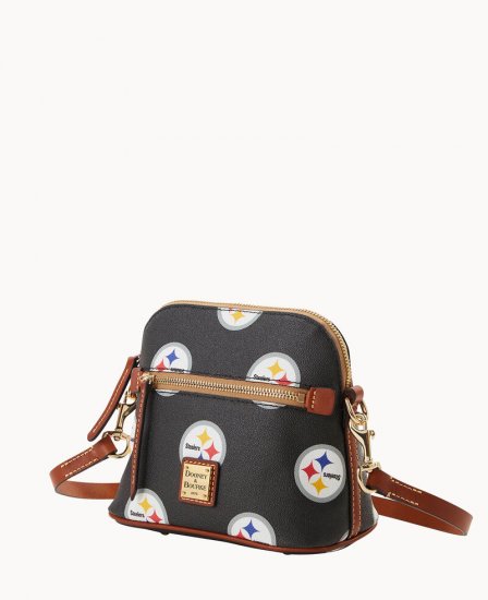 Dooney NFL Steelers Domed Crossbody Steelers ID-I5fCwjyv - Click Image to Close