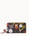 Dooney MLB Pirates Large Zip Around Wristlet Pirates ID-VxjIXG5m