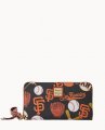 Dooney MLB Giants Large Zip Around Wristlet Giants ID-B6F40Y9t