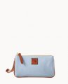 Dooney Pebble Grain Medium Wristlet Glacier Blue ID-0bPh2qdo