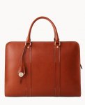 Dooney Alto Bradley Briefcase Saddle ID-897EuCn6