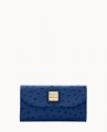 Dooney Ostrich Continental Clutch Navy ID-oY5H3Dyd