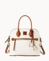 Dooney Pebble Grain Domed Satchel White ID-PbvmZlyI