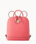 Dooney Saffiano Small Zip Pod Backpack Bubble Gum ID-ZieBueDZ