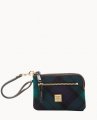 Dooney Tartan Zip Around Wristlet Navy ID-MX0oxsDj