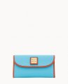 Dooney Pebble Grain Continental Clutch Sky Blue ID-w9vXsQMB