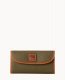 Dooney Pebble Grain Continental Clutch Olive ID-hkmQDIqk