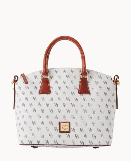 Dooney Gretta Domed Satchel Bone ID-Kyz7ZcuT - Click Image to Close