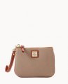 Dooney Pebble Grain Stadium Wristlet Taupe ID-olD0nETy