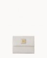 Dooney Saffiano Small Flap Credit Card Wallet Ecru ID-6pRPQdAq