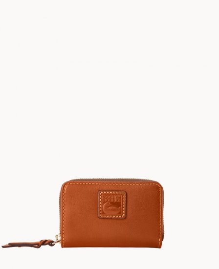 Dooney Florentine Large Zip Around Credit Card Case Natural ID-oqC9jVtu - Click Image to Close