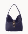 Dooney Pebble Grain Small Logo Lock Sac Midnight Blue ID-buWYpjL8