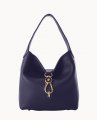 Dooney Pebble Grain Small Logo Lock Sac Midnight Blue ID-buWYpjL8