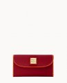 Dooney Pebble Grain Continental Clutch Wine ID-r5KTSXbj