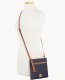 Dooney Pebble Grain Double Zip Tassel Crossbody Midnight Blue ID-tqL1aIa7