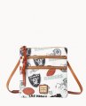 Dooney NFL Raiders N S Triple Zip Crossbody RAIDERS ID-RpY5Z8FF