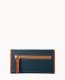 Dooney Wexford Leather Continental Clutch Midnight Blue ID-MAfoU0Yp