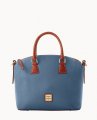 Dooney Pebble Grain Domed Satchel Jeans ID-DKNpfVYx