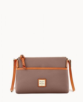 Dooney Pebble Grain Ginger Crossbody Elephant ID-06BqM2hR