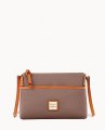 Dooney Pebble Grain Ginger Crossbody Elephant ID-06BqM2hR