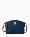 Dooney Pebble Grain Suki Crossbody Midnight Blue ID-XMfqVFZm