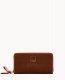 Dooney Florentine Large Zip Around Wristlet Chestnut ID-7hploe96