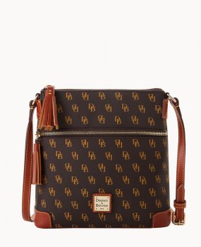Dooney Gretta Small Tassel Crossbody Brown Tmoro ID-uLQst006