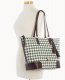 Dooney Houndstooth Career Tote Green ID-bHLKmWdm