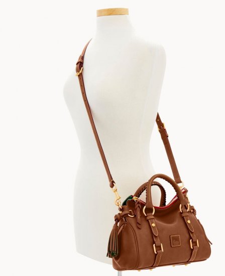 Dooney Florentine Micro Satchel Chestnut ID-N2X6vvI1 - Click Image to Close