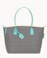 Dooney Roberta Pieri Tatami Fun Large Robertina Tote Aqua ID-NP922d9c