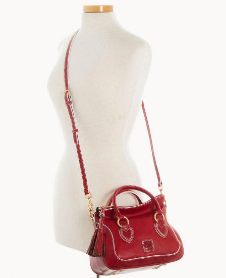 Dooney Florentine Small Satchel Red ID-SmLqAqTs - Click Image to Close