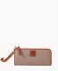 Dooney Pebble Grain Zip Clutch Wristlet Taupe ID-VlDnjU1b
