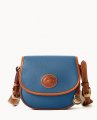 Dooney All Weather Leather 3.0 Saddle Crossbody 20 Denim ID-QjSJ3KMc