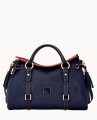 Dooney Florentine Large Satchel Navy ID-w7z5LhBL