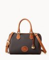 Dooney All Weather Leather 3.0 Barrel Satchel 28 Black ID-XztksYrX