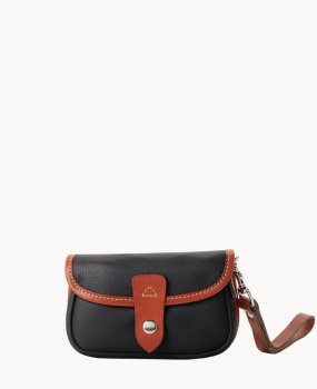 Dooney Oncour Twist Flap Wristlet Black ID-BaxGYjnM