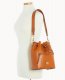 Dooney Saffiano Drawstring Natural ID-nP3Pvyiq