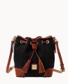 Dooney Suede Crossbody Drawstring Black ID-fTYY2Zua